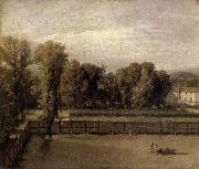 Jacques-Louis David View of the Garden of the Palais du Luxembourg oil on canvas